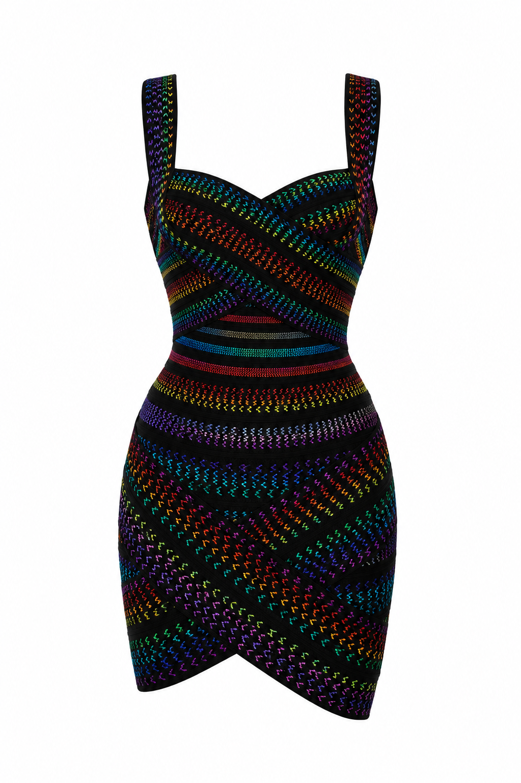 Vestido corto vendado Prism