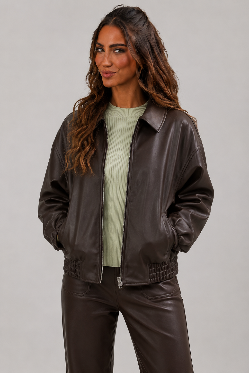 Bomber de cuero Blake