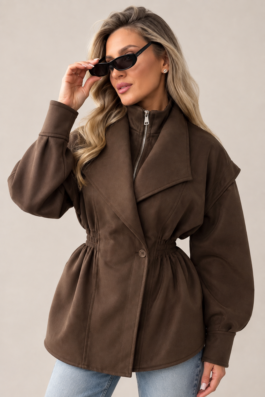 Chaqueta de ante Cami