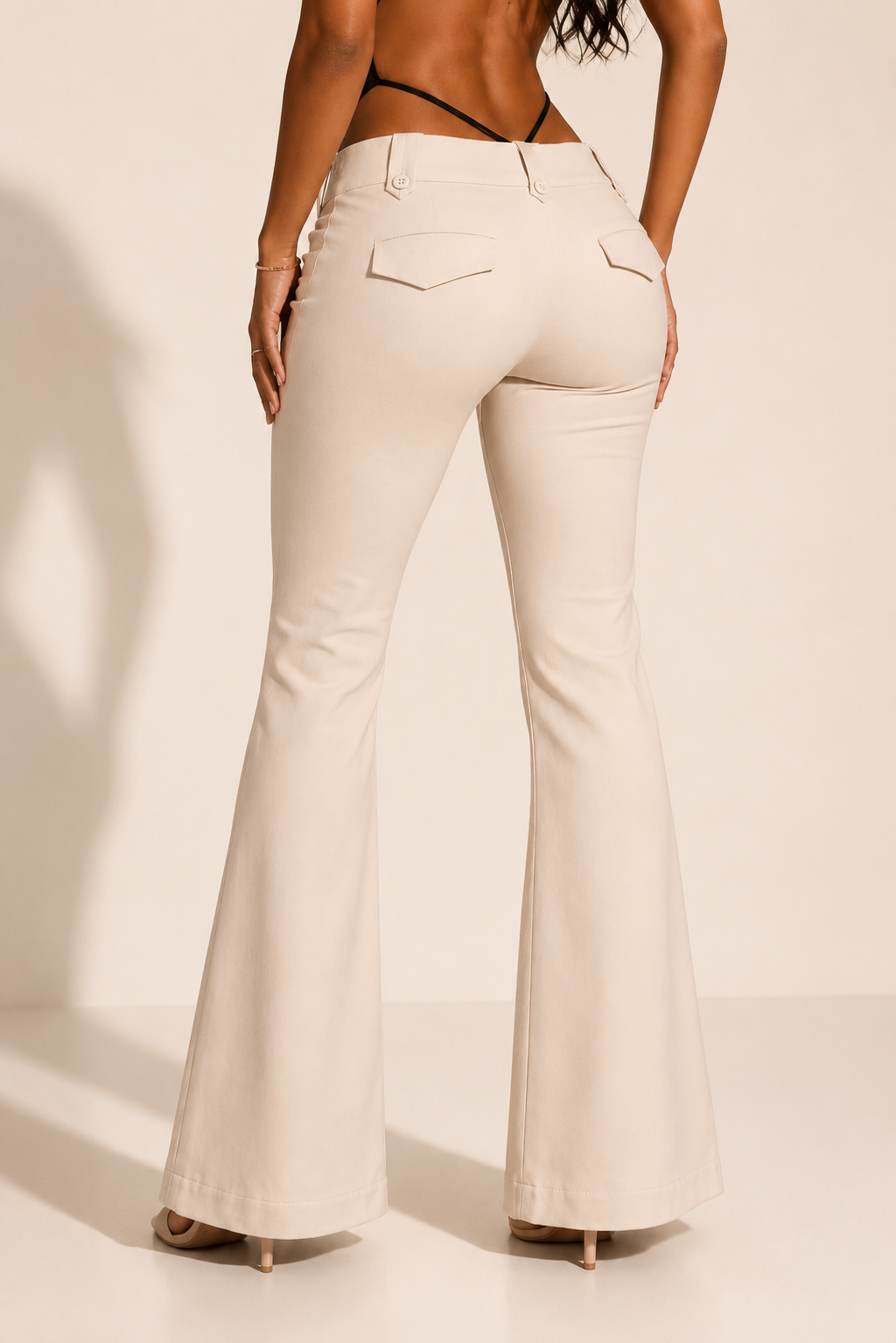 Pantalones de Tiro Bajo Bootcut Selene