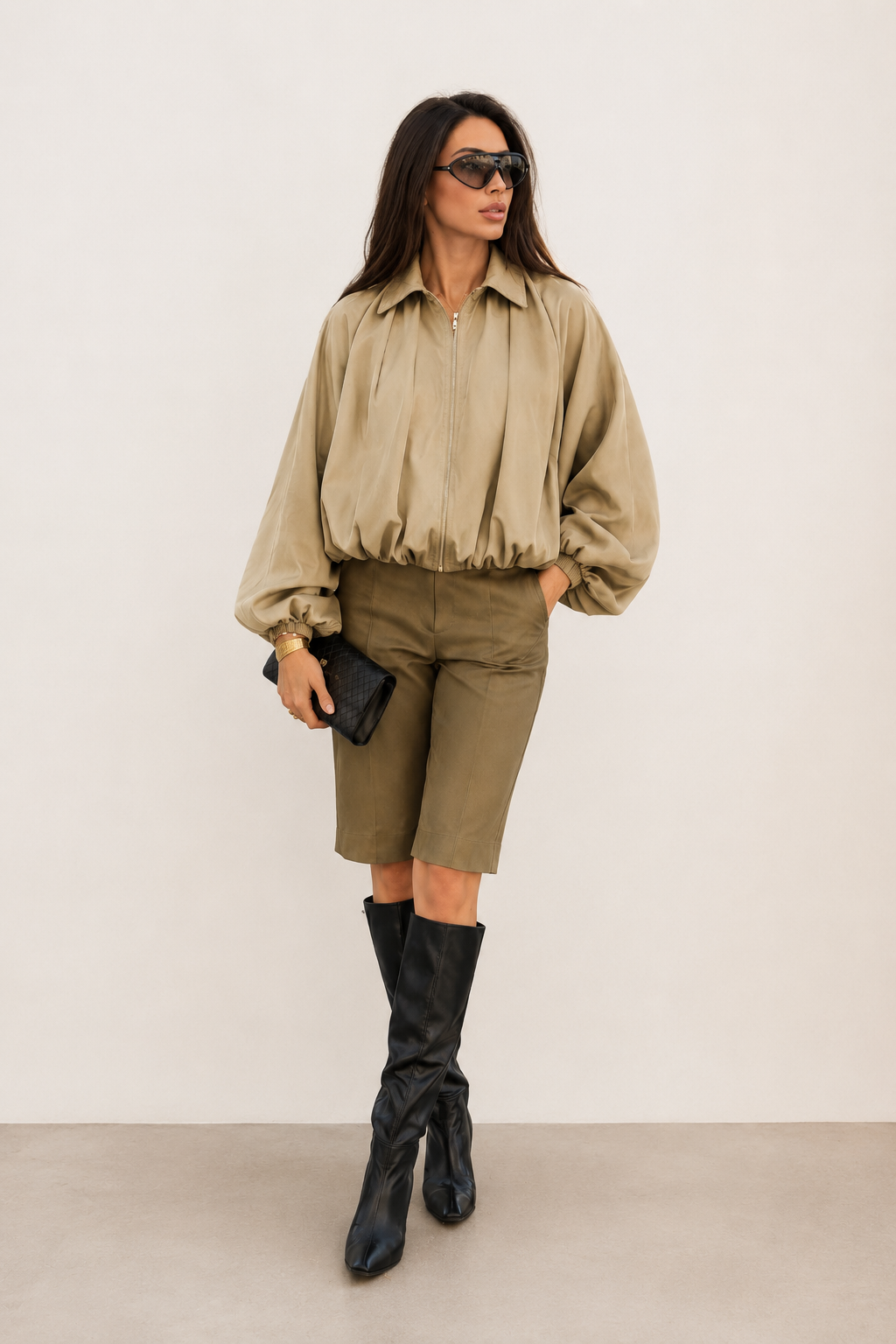 Chaqueta bomber de otoño