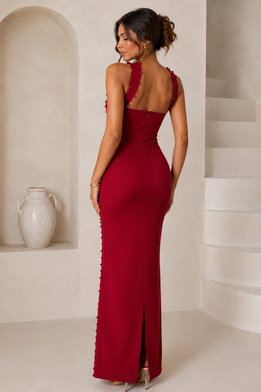 Vestido de cuentas Noor