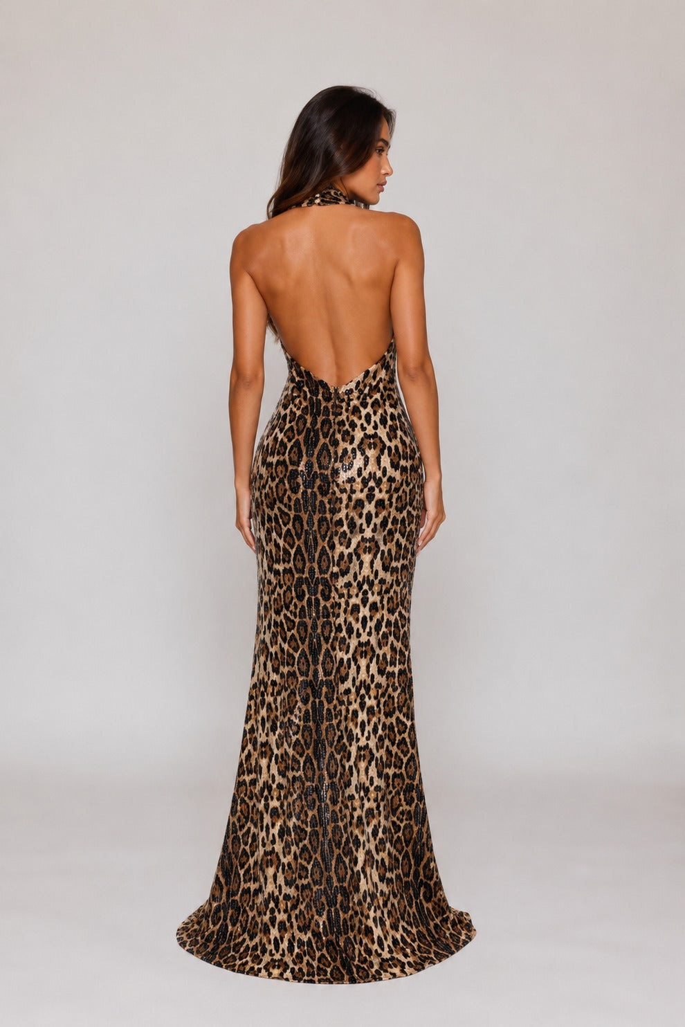 Vestido de gala de lentejuelas Savana