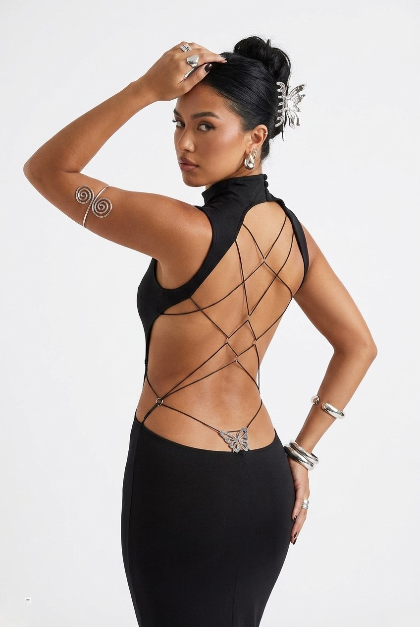 Vestido Mina de mariposas