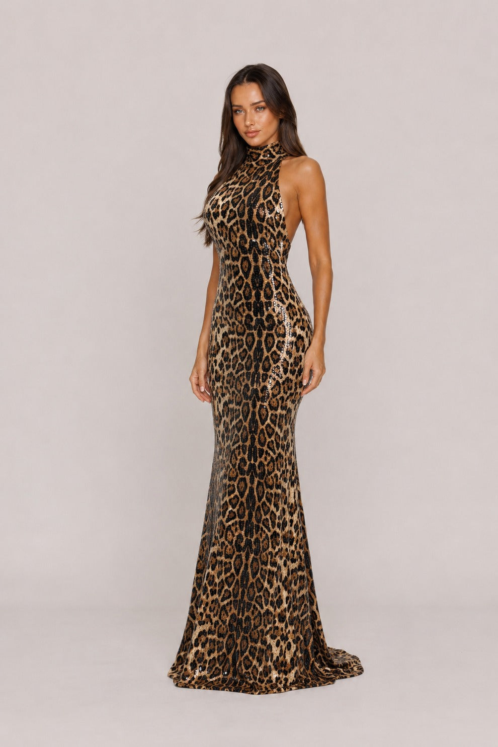Vestido de gala de lentejuelas Savana